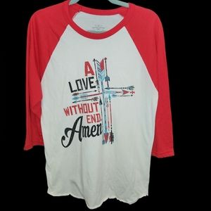 Crazy Train 3/4 sleeve Tshirt Size med